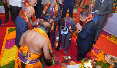 CJI laying foundation stone for Construction of New High Court at Rajendranagar -27-03-2024